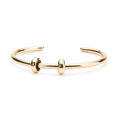 Bangle Banhada em Ouro e 2 Separadores de Ouro